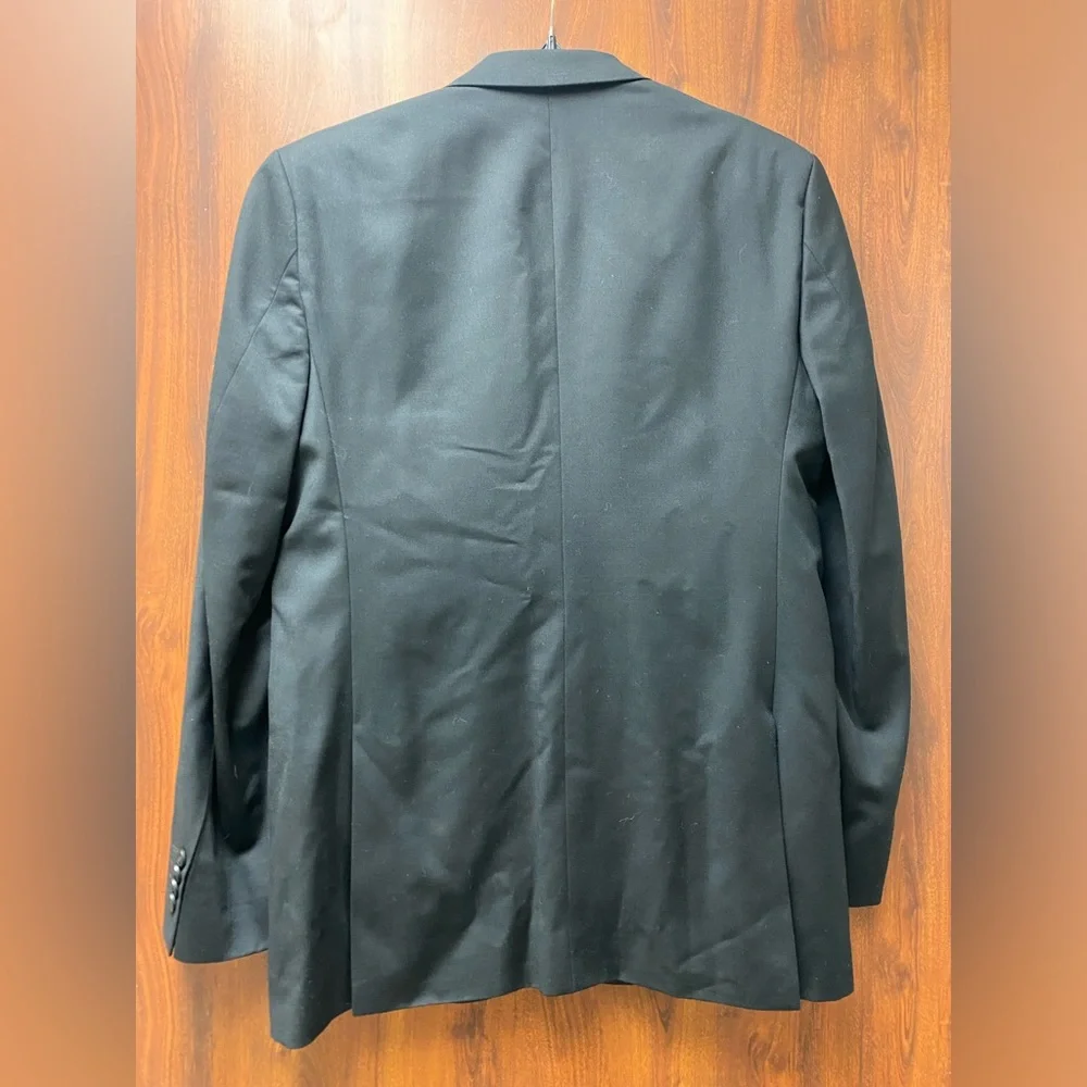 Banana Republic Men’s Black Suit Jacket Blazer Sz 38R 100% Wool - Picture 12 of 15